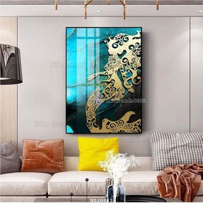 File tranh File tranh hiện đại pha lê gương HD20862 (gốc) chủ đề trừu tượng