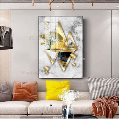 File ảnh File tranh hiện đại pha lê gương HD20868 (gốc) in decal dán tường