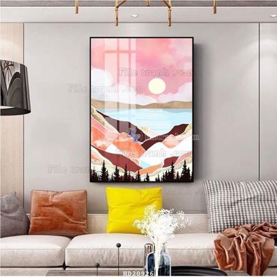 File tranh File tranh hiện đại pha lê gương HD20926 (gốc) chủ đề trừu tượng