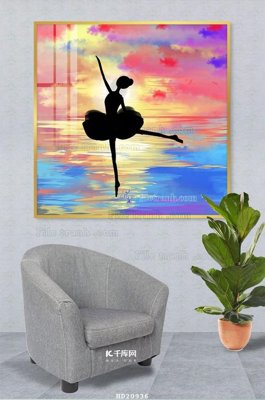 File gốc File tranh hiện đại pha lê gương HD20936 (in 3D) nghệ thuật