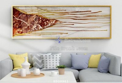 File in trần File tranh hiện đại pha lê gương HD20981 (file gốc) xuyên sáng