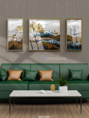 File PSD File tranh hiện đại pha lê gương HD20995 (bản gốc) dễ dàng edit