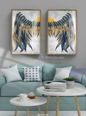 Ảnh gốc File tranh hiện đại pha lê gương HD21019 (độ nét cao) in mica