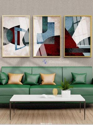 File tranh gốc in trần nhà File tranh hiện đại pha lê gương HD21033 3D