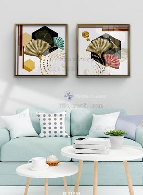 File gốc File tranh hiện đại pha lê gương HD21040 (in tráng gương) sang trọng