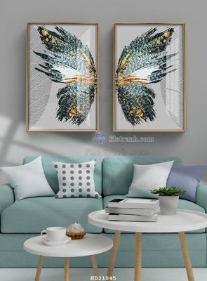 Tải file File tranh hiện đại pha lê gương HD21045 (PSD) cho in tranh 3D