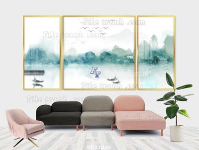 Cung cấp file tranh gốc File tranh hiện đại pha lê gương HD21086 độc quyền