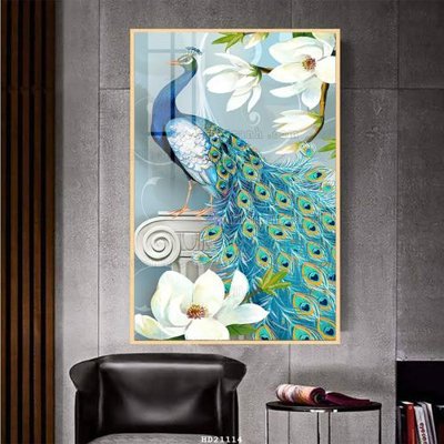 File tranh File tranh hiện đại pha lê gương HD21114 (gốc) chủ đề động vật