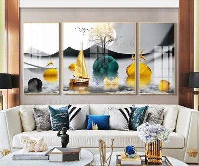 File gốc File tranh hiện đại pha lê gương HD21129 (in 3D) nghệ thuật