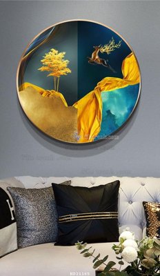 File tranh File tranh hiện đại pha lê gương HD21165 (ảnh gốc) in trần nhà