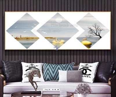 File in lụa File tranh hiện đại pha lê gương HD21166 (chất lượng cao) File tranh hiện đại pha lê gương HD21166