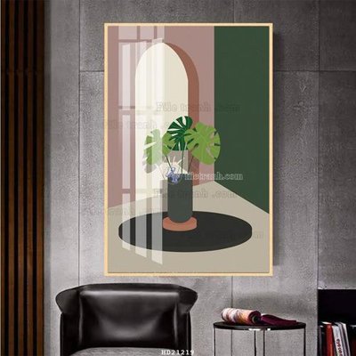 Tải file PSD File tranh hiện đại pha lê gương HD21219 (nguyên layer) để in