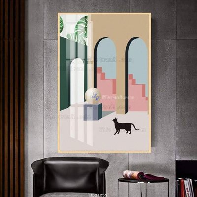 Tải file File tranh hiện đại pha lê gương HD21255 (gốc) in ấn chất lượng