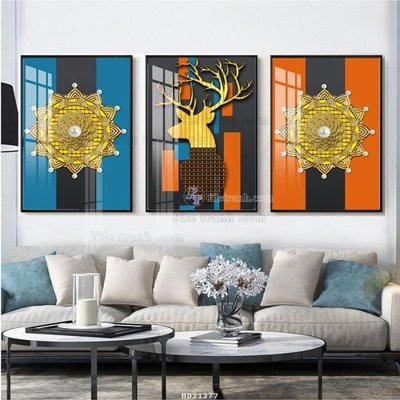 File gốc File tranh hiện đại pha lê gương HD21277 (ảnh chi tiết) để in ấn