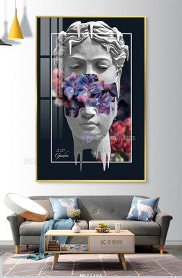 File PSD File tranh hiện đại pha lê gương HD21304 (chất lượng in ấn)