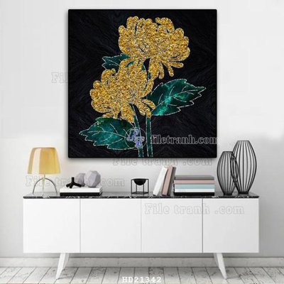 File gốc File tranh hiện đại pha lê gương HD21342 (bản quyền) cho in ấn