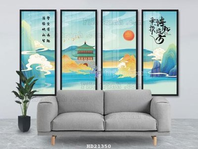 File gốc File tranh hiện đại pha lê gương HD21350 (cho in UV) siêu nét