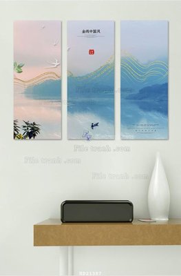 Hình ảnh gốc File tranh hiện đại pha lê gương HD21387 (để in khổ lớn)