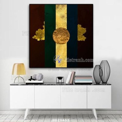 File gốc File tranh hiện đại pha lê gương HD21411 (bản quyền) cho in ấn