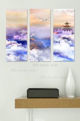 Tải về hình ảnh gốc File tranh hiện đại pha lê gương HD21441 sắc nét