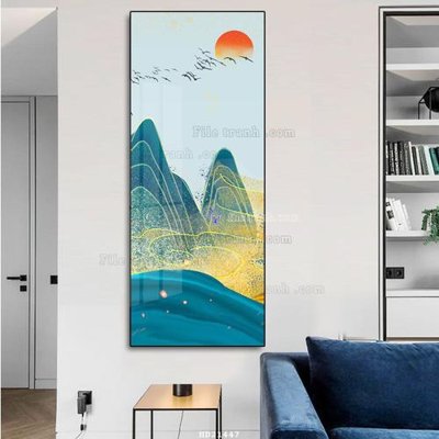 File gốc File tranh hiện đại pha lê gương HD21447 cho in ấn và thiết kế