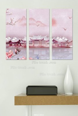 File gốc File tranh hiện đại pha lê gương HD21455 (chuẩn màu) cho in offset