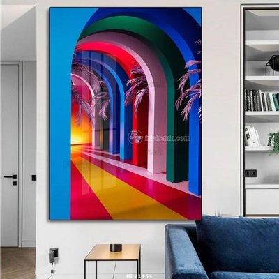 File gốc File tranh hiện đại pha lê gương HD21464 (bản quyền) cho in ấn