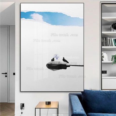 File tranh in trần 3D File tranh hiện đại pha lê gương HD21521 (ảnh gốc)