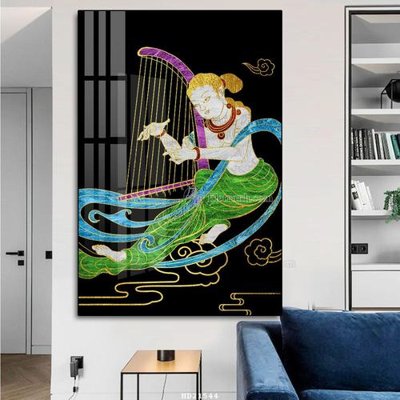 File in trần File tranh hiện đại pha lê gương HD21544 (bản gốc) đại dương