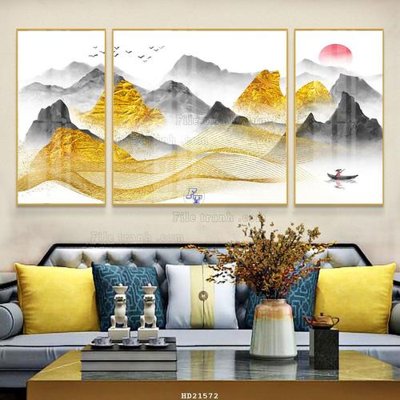 File tranh File tranh hiện đại pha lê gương HD21572 (gốc) in vải canvas