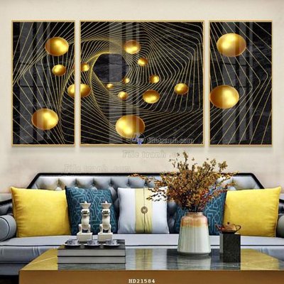 Ảnh mô tả file gốc in mica File tranh hiện đại pha lê gương HD21584