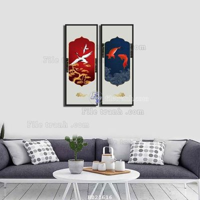 File ảnh File tranh hiện đại pha lê gương HD21616 (gốc) in Hiflex