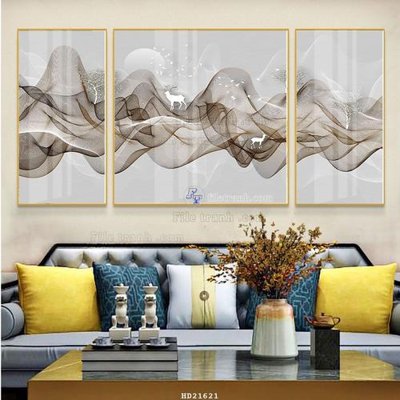 File gốc File tranh hiện đại pha lê gương HD21621 (in mica) cắt laser