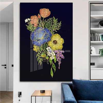 File gốc File tranh hiện đại pha lê gương HD21630 (in lụa) tranh thuận buồm