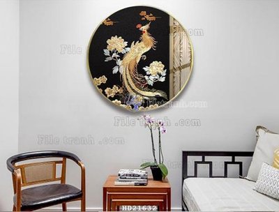 File gốc File tranh hiện đại pha lê gương HD21632 (in lụa) chi tiết cao