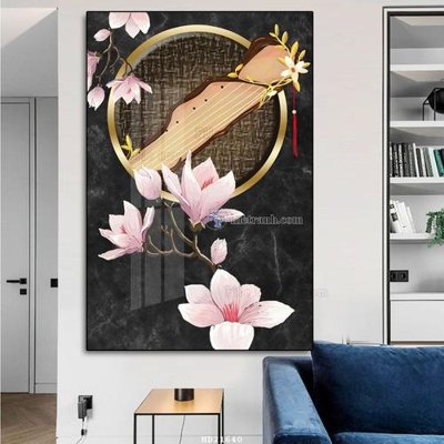 File gốc File tranh hiện đại pha lê gương HD21640 (in mica) trang trí