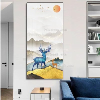 File gốc File tranh hiện đại pha lê gương HD21645 (trang trí) phòng ngủ