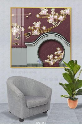 File ảnh File tranh hiện đại pha lê gương HD21656 (gốc) dùng in Pano