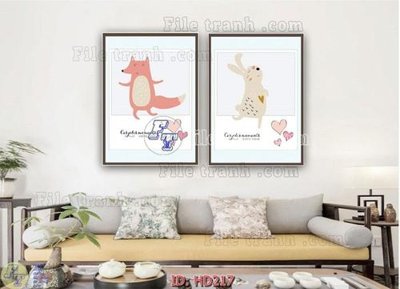 File gốc in tráng gương File tranh hiện đại HD217 chi tiết