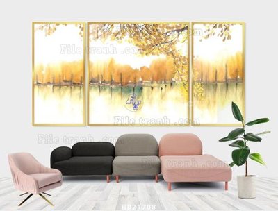 Ảnh gốc File tranh hiện đại pha lê gương HD21708 (độ nét cao) in mica