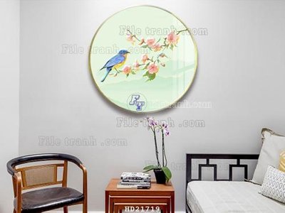 File tranh File tranh hiện đại pha lê gương HD21719 (bản gốc) in lụa 3D