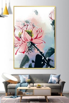 File in ấn File tranh hiện đại pha lê gương HD21722 (bản gốc) cao cấp