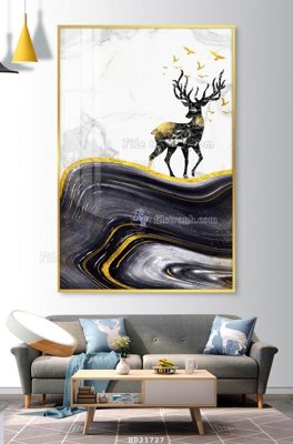 Ảnh gốc File tranh hiện đại pha lê gương HD21727 (độ nét cao) in mica