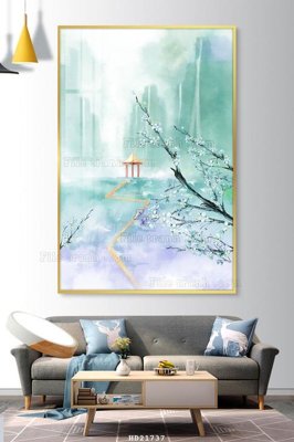 File gốc File tranh hiện đại pha lê gương HD21737 (phiên bản chuẩn) để in ấn