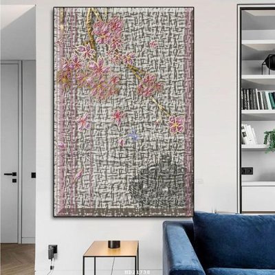 File in trần File tranh hiện đại pha lê gương HD21738 (bản gốc) phong cảnh