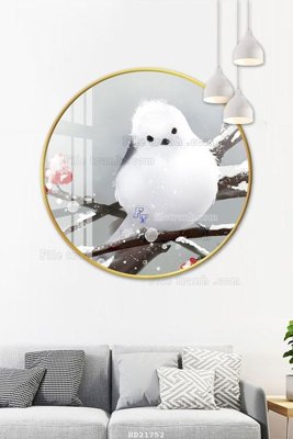 Tải file File tranh hiện đại pha lê gương HD21752 (gốc) chủ đề hoa sen