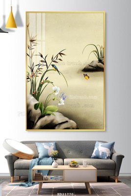 File tranh in trần File tranh hiện đại pha lê gương HD21770 (ảnh gốc siêu nét)