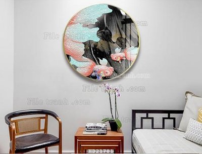 File ảnh File tranh hiện đại pha lê gương HD21781 (gốc) in standee