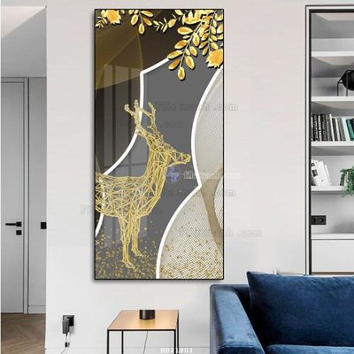 File gốc File tranh hiện đại pha lê gương HD21801 (in lụa) tranh thuận buồm