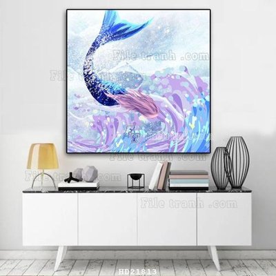 File in ấn cao cấp File tranh hiện đại pha lê gương HD21813 (file gốc)